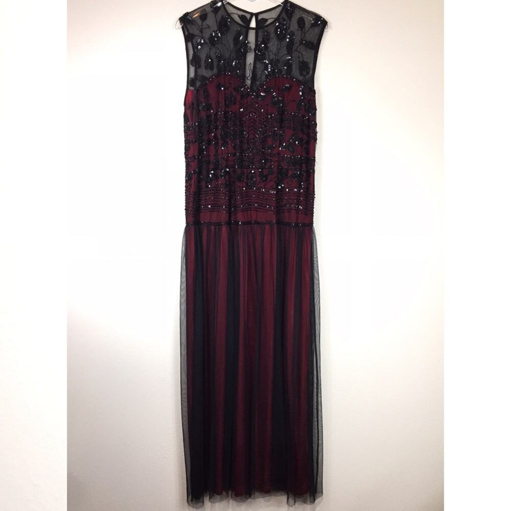 Patra | Red & Black Beaded Dress | 14W